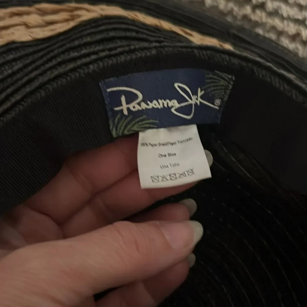 Panama Jack Floppy Braided Wide Brim Straw Paper Sun Excursion Hat Vacation